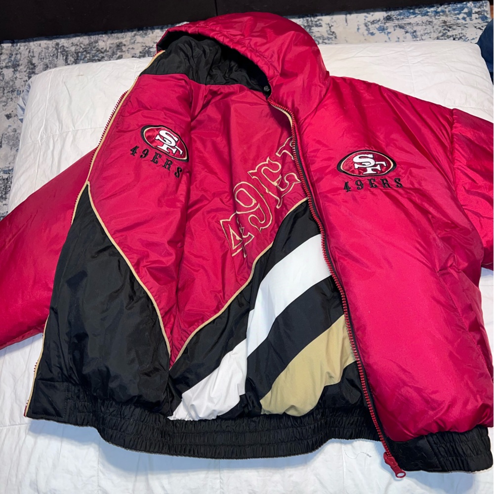 Vintage 49ers Reversible Puffer Jacket